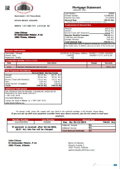 Download Andorra Andbank bank mortgage statement scr Photoshop template